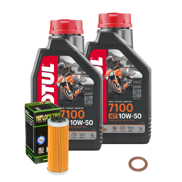 Husqvarna FS 450 Service Kit Ölwechsel Öl Motul 7100 10W50 Ölfilter