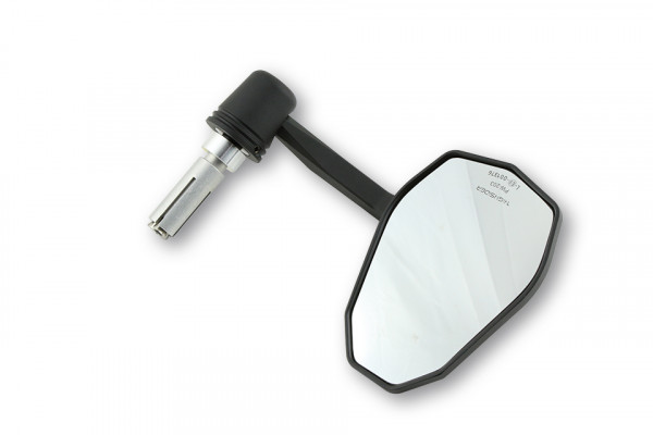 HIGHSIDER Lenkerendenspiegel CNC VICTORY-X mit LED Blinker, schwarz, Stück
