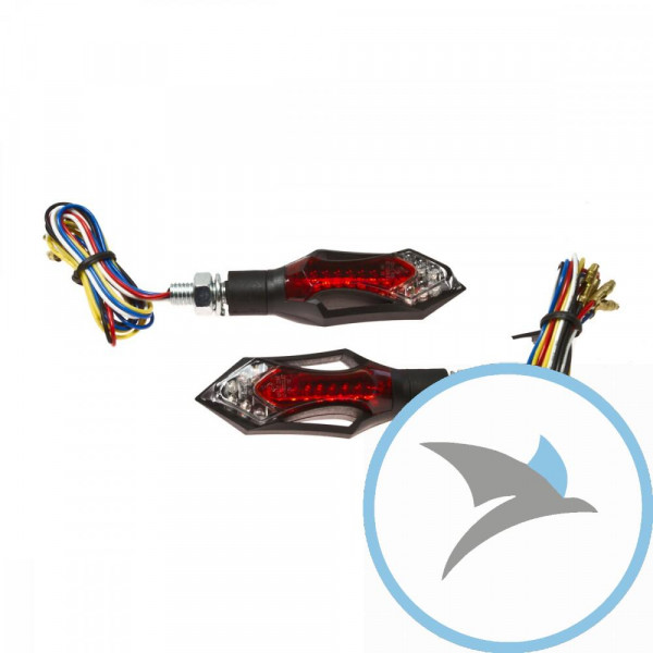 Blinkleuchte JAVELIN JMP LED mit Brems- und Rücklicht rot