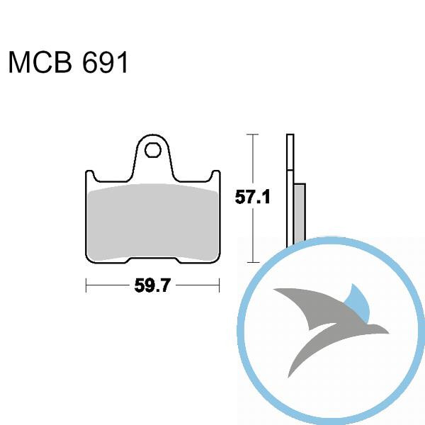 Bremsklotz Standard TRW oder 7324015 - MCB691