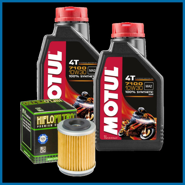 Yamaha XT 225 Service Kit Ölwechsel Öl Motul 7100 10W30 Ölfilter