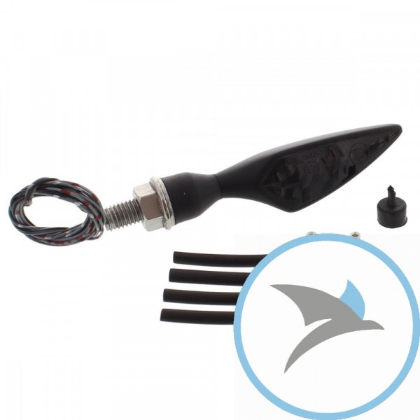 Blinkleuchte schwarz Micro Rhombus DF Dark - 149100