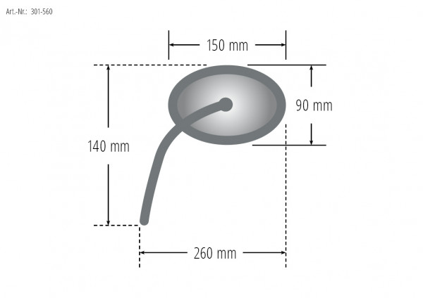 - Kein Hersteller - Spiegel mit LED-Blinker