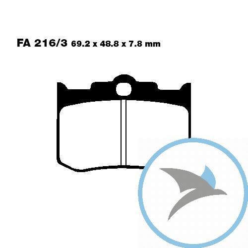 Bremsklotz Sinter HH EBC - FA216/3HH