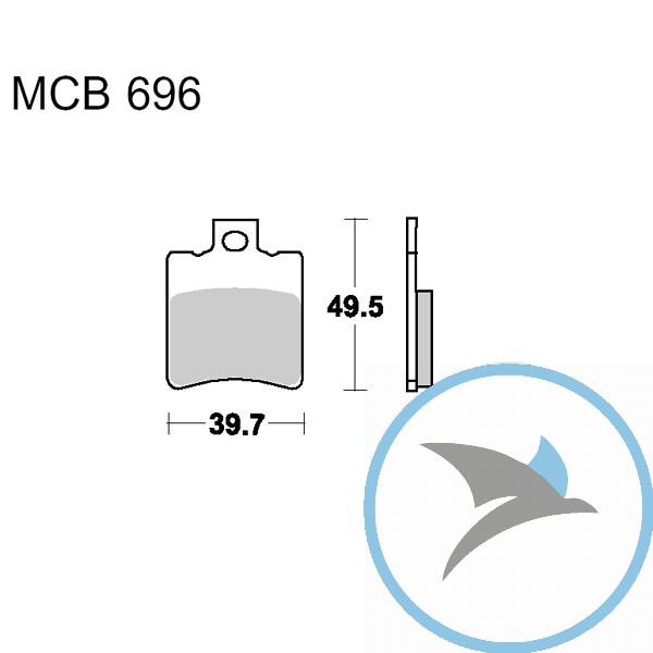 Bremsklotz Sinter Scooter TRW oder 7322852 - MCB696SR