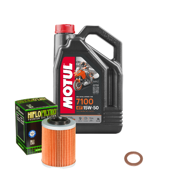 Aprilia RSV 1000 R Factory Service Kit Ölwechsel Öl Motul 7100 15W50 Ölfilter