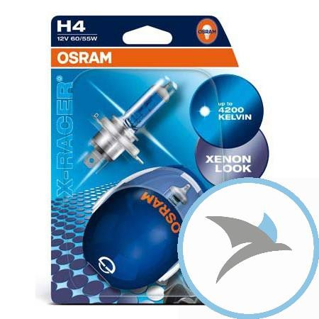 Lampe H4 12V 60/55W P43T 2x X-Racer