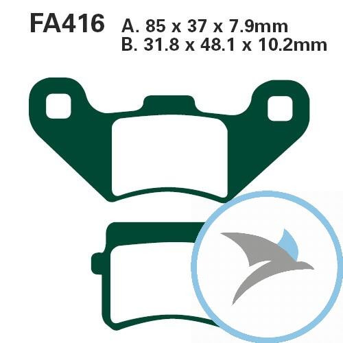 Bremsklotz Standard EBC - FA416TT