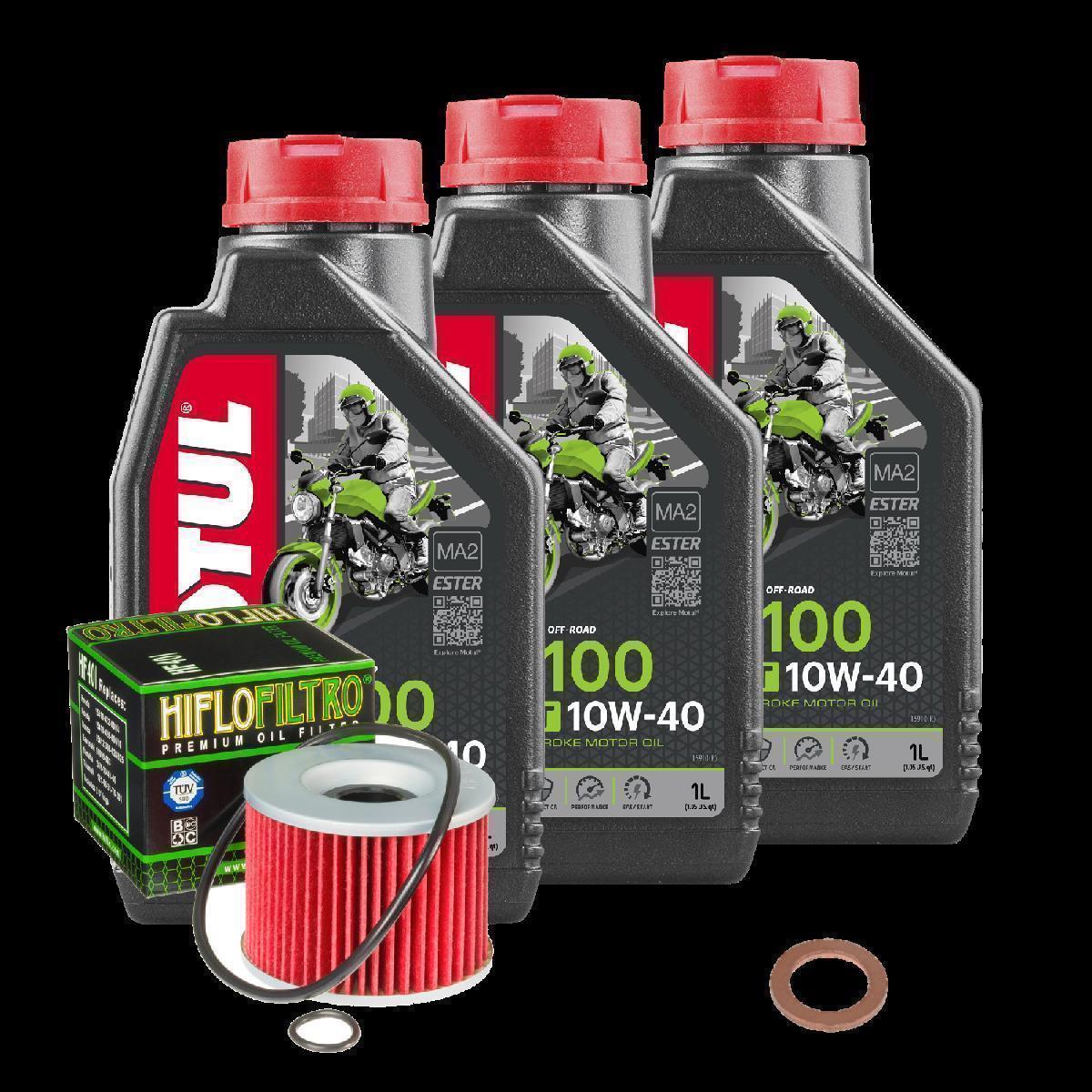 Kawasaki Z 650 B Service Kit Ölwechsel Öl Motul 5100 10W40