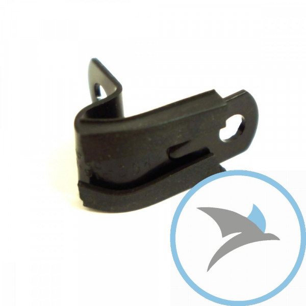 Halter Bremsschlauch Pro Bolt 5 mm alu schwarz - PCLIP10BK