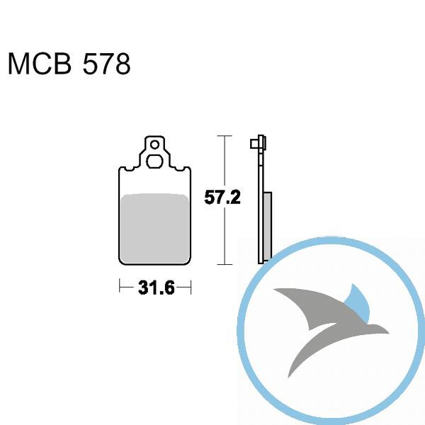 Bremsklotz Standard TRW oder 7373996 - MCB578