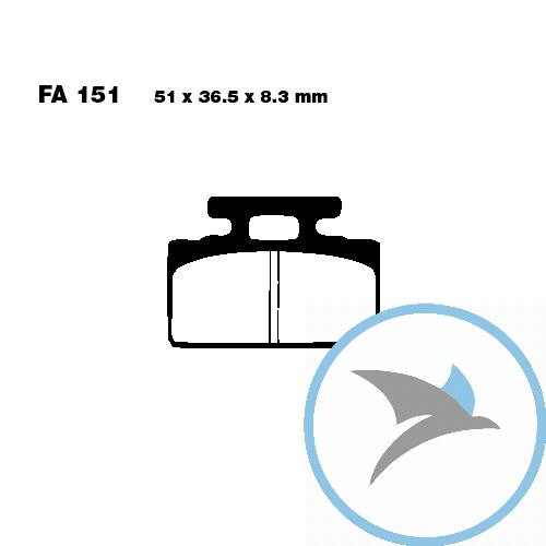 Bremsklotz Standard Scooter EBC - SFA151