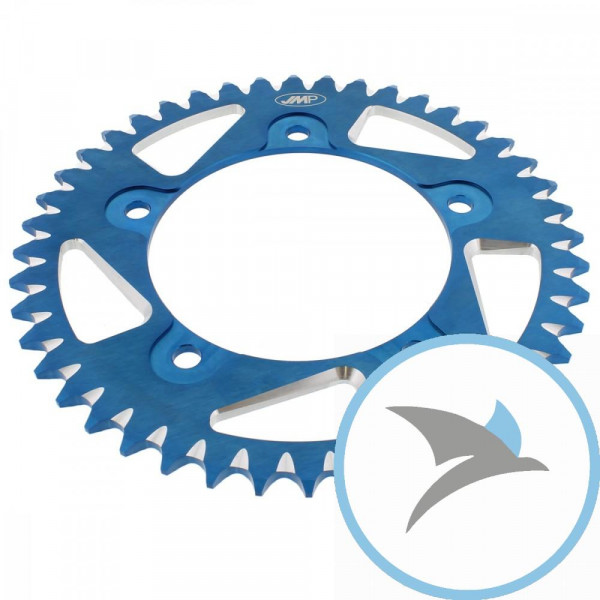 Alu-Kettenrad 44Z Teilung 520 blau JMP Innendurchmesser 120 Lochkreis 140