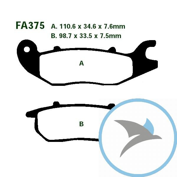 Bremsklotz Standard EBC oder 7874316 - FA375