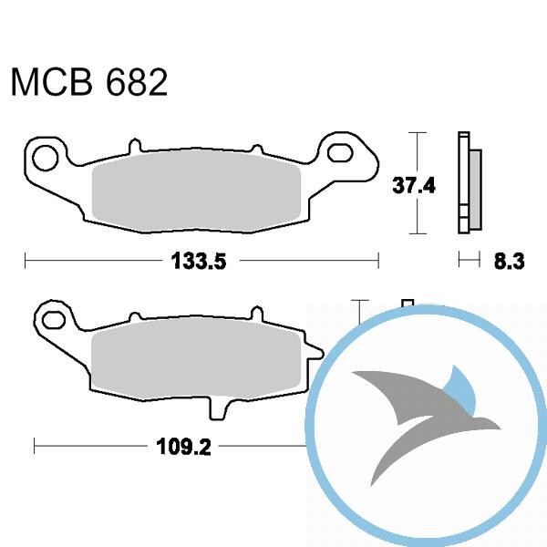 Bremsklotz Standard TRW oder 7378755 - MCB682