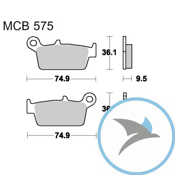 Bremsklotz Sinter RSI TRW oder 7324452 - MCB575RSI