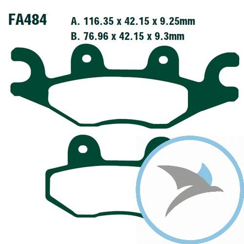 Bremsklotz Standard EBC - FA484TT