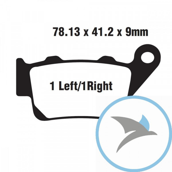 Bremsklotz Standard Scooter EBC oder 7875412 - SFA213