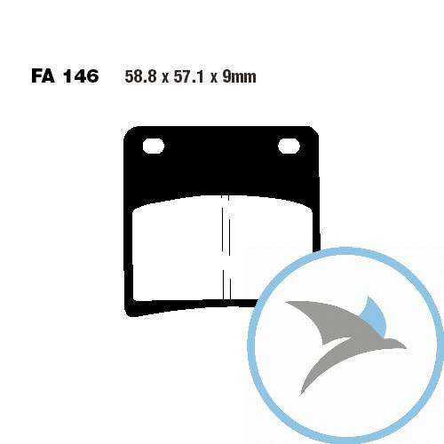 Bremsklotz Semi-Sinter V EBC - FA146V
