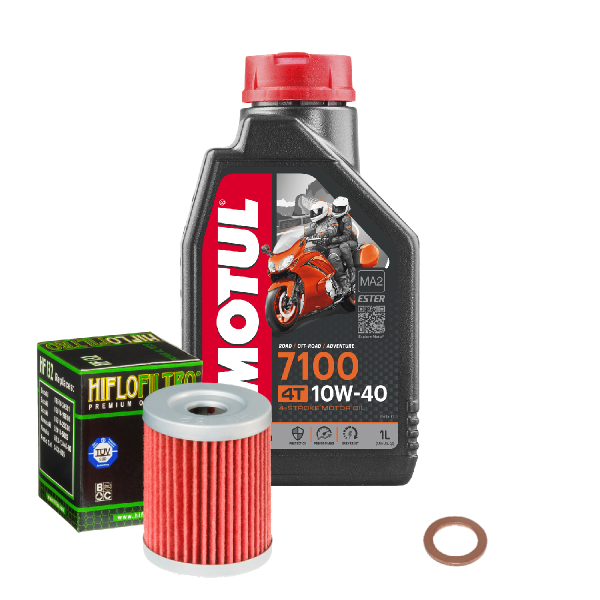Suzuki RV 125 Van Van Service Kit Ölwechsel Öl Motul 7100 10W40 Ölfilter