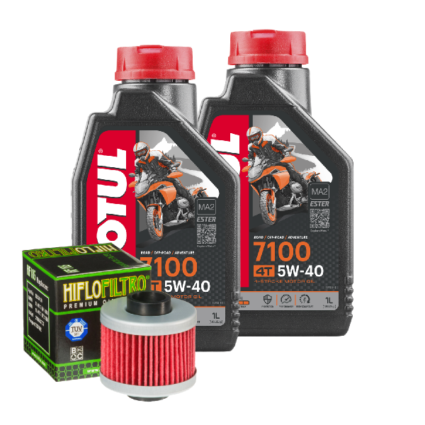 Peugeot Geopolis 125 Executive ABS Service Kit Öl Motul 7100 5W40 Ölfilter