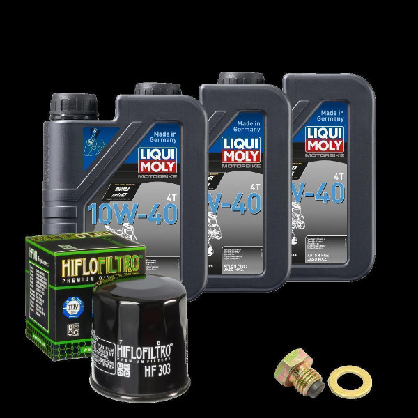 Yamaha YZF-R1 1000 Service Kit Ölwechsel Öl LIQUI MOLY 10W-40 Ölfilter