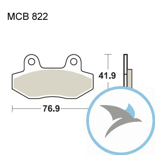 Bremsklotz Sinter vorne TRW oder 7321011 - MCB822SV