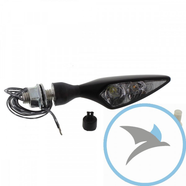 Blinkleuchte schwarz Micro Rhombus PL - 147200