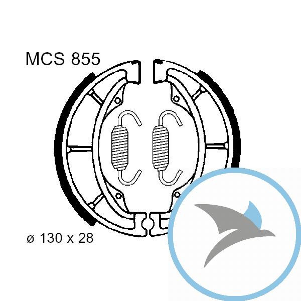 Bremsbacken mit Feder TRW oder 7328131 - MCS855