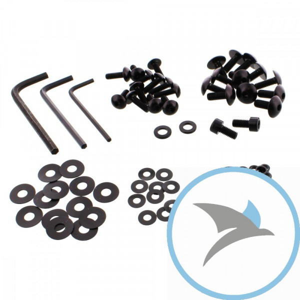 VERKLEID Schraube Satz Pro Bolt alu schwarz - FKA193BK
