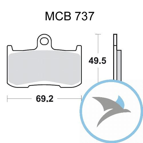 Bremsklotz Sinter SRQ TRW oder 7320006 - MCB737SRQ