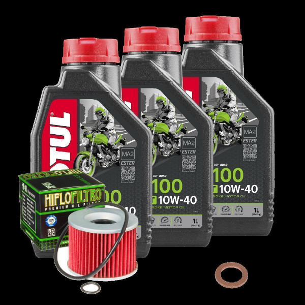 Kawasaki GPX 600 R Service Kit Ölwechsel Öl Motul 5100 10W40 Ölfilter