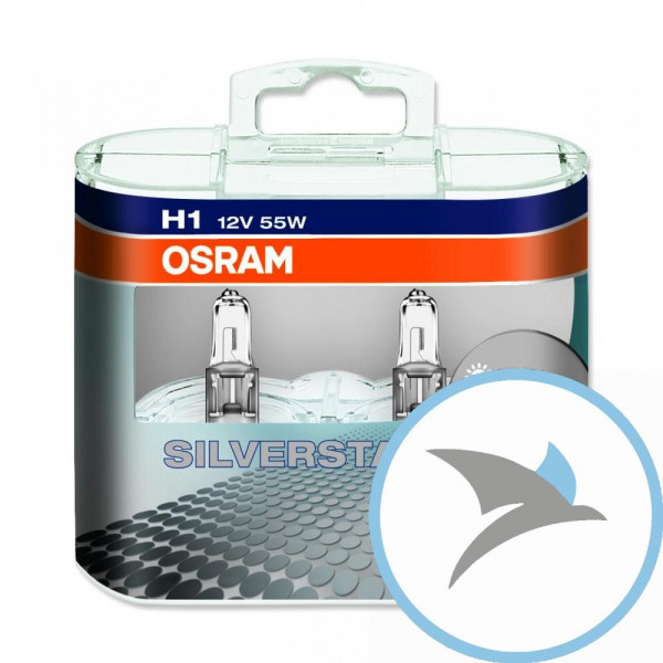 Lampe H1 12V55W SV2 Duobox Silverstar 2.0
