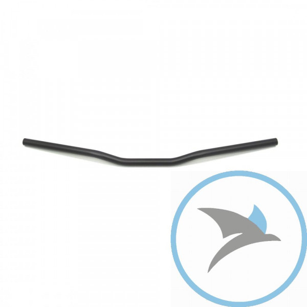 Lenker Stahl schwarz mit Kabelkerbe 1Zoll Fehling MSP CUSTOMBAR - 6160