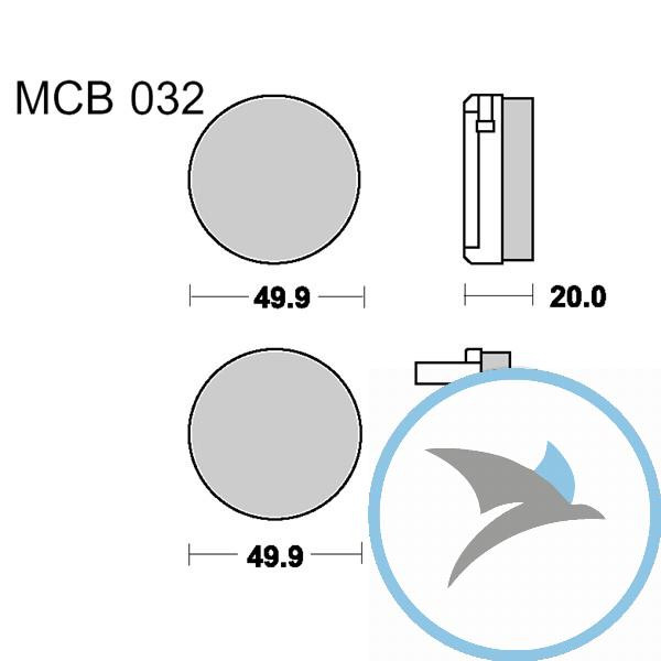 Bremsklotz Standard TRW oder 7326101 - MCB32