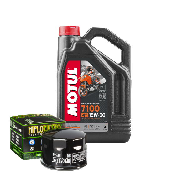 Aprilia Dorsoduro 750 SMV Service Kit Ölwechsel Öl Motul 7100 15W50 Ölfilter