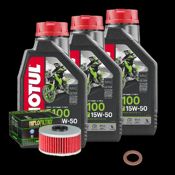 Yamaha FZR 600 H Genesis Service Kit Ölwechsel Öl Motul 5100 15W50 Ölfilter