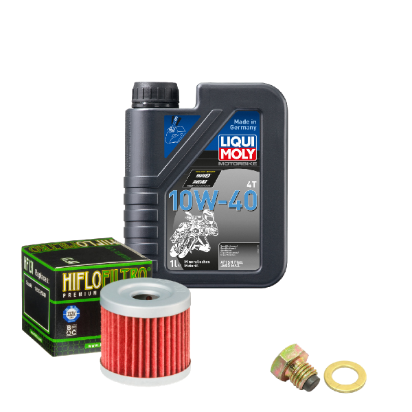 Suzuki TU 125 XTU 80 km/h Service Kit Ölwechsel Öl LIQUI MOLY 10W-40 Ölfilter