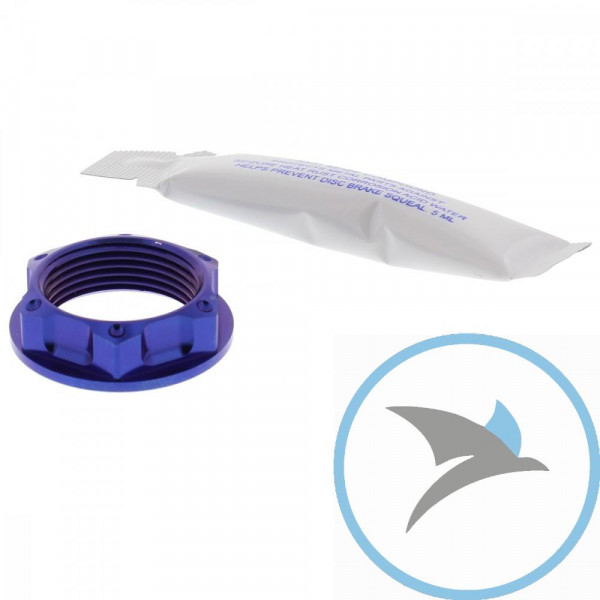 Mutter Achse Pro Bolt M25X1.50 mm 30 mm Titan blau - TINUT25150001B