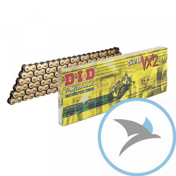 DID X-Ringkette G&B520VX2/108 Kette offen mit Clipschloss