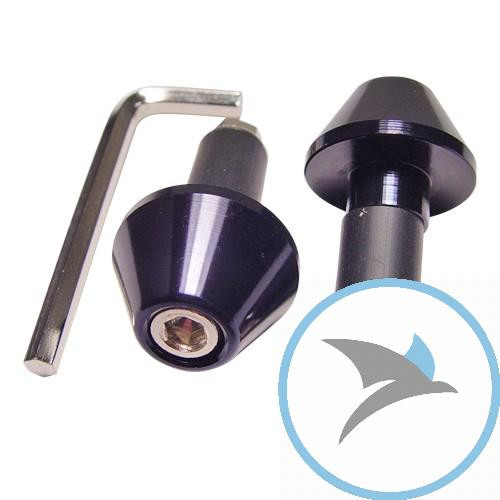 Lenkerenden alu schwarz JMP13 mm -