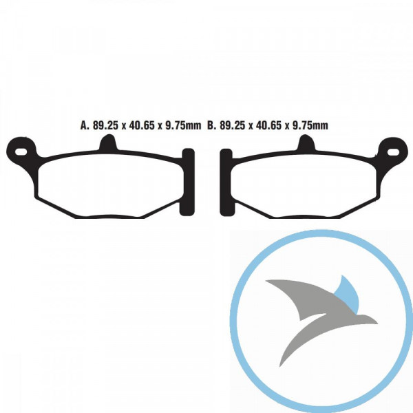 Bremsklotz Semi-Sinter V EBC - FA419V