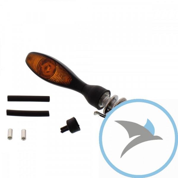 Blinkleuchte schwarz Micro 1000 LED - 125200