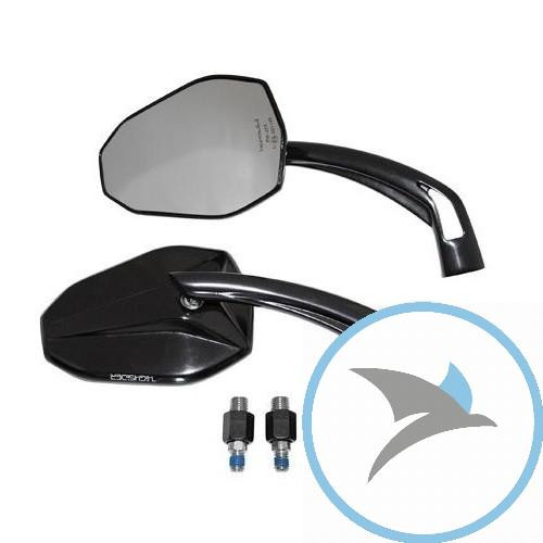 Spiegel schwarz Highsider Inhalt 1 paar - 301-023
