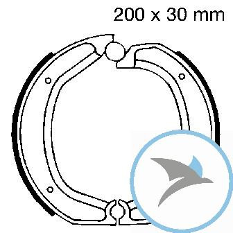 Bremsbacken ohne Feder EBC oder 7860612 - 860