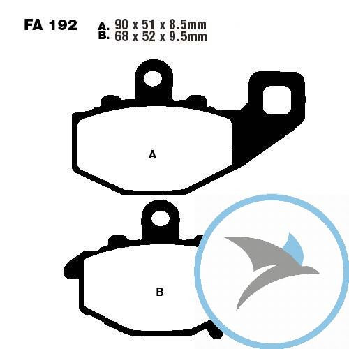 Bremsklotz Sinter HH EBC oder 7870579 - FA192HH