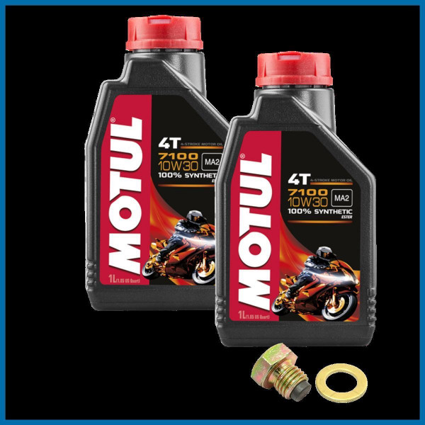 Honda CBR 125 RW Service Kit Ölwechsel Öl Motul 7100 10W30 Schraube