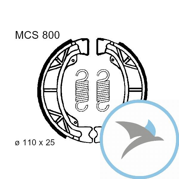 Bremsbacken mit Feder TRW oder 7327992 - MCS800