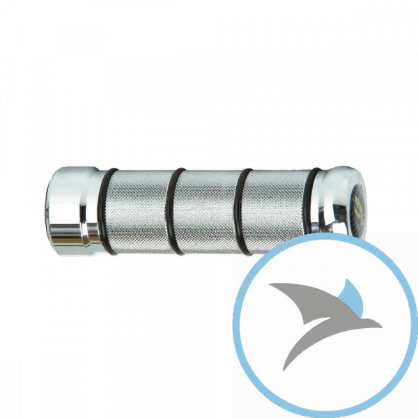 Griffgummi chrom D.25.4 mm. L.140MM geschlossen - PA0864HDALCR