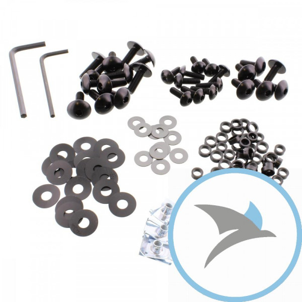 VERKLEID Schraube Satz Pro Bolt alu schwarz - FSU094BK